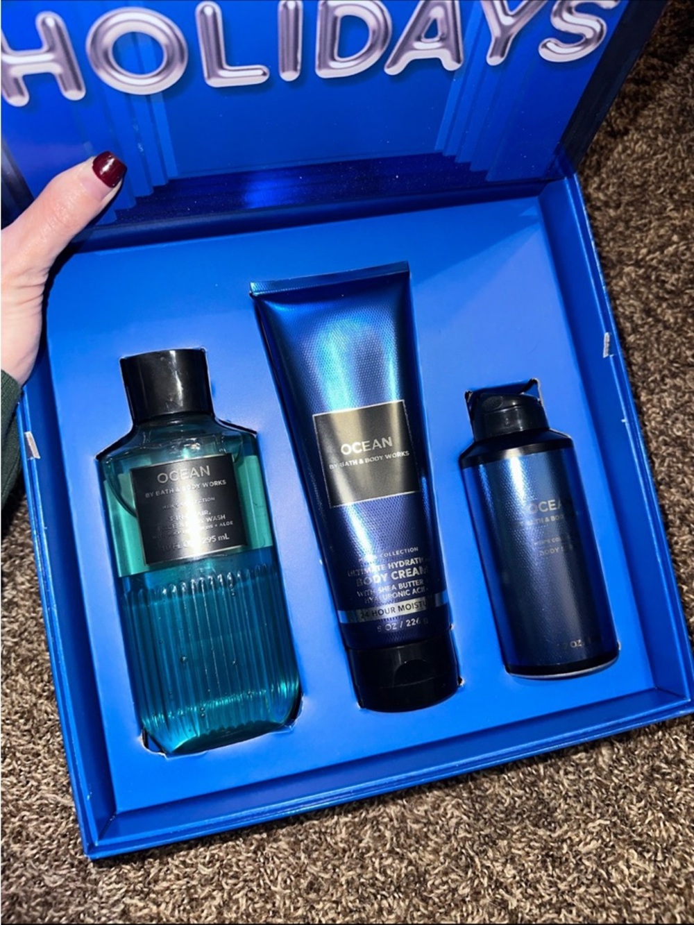 NWT Bath and Body Works Mens Ocean Gift Set Bundle Lot Body Wash Cologne